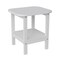 Flash Furniture White 2 Tier Adirondack Style Patio Side Table LE-HMP-1035-1517H-WT-GG - alternate 9